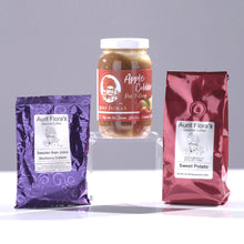Load image into Gallery viewer, AUNT FLORA'S SOULSATION APPLE COBBLER PIE FILLING &amp; BONUS COFFEE PACKS

